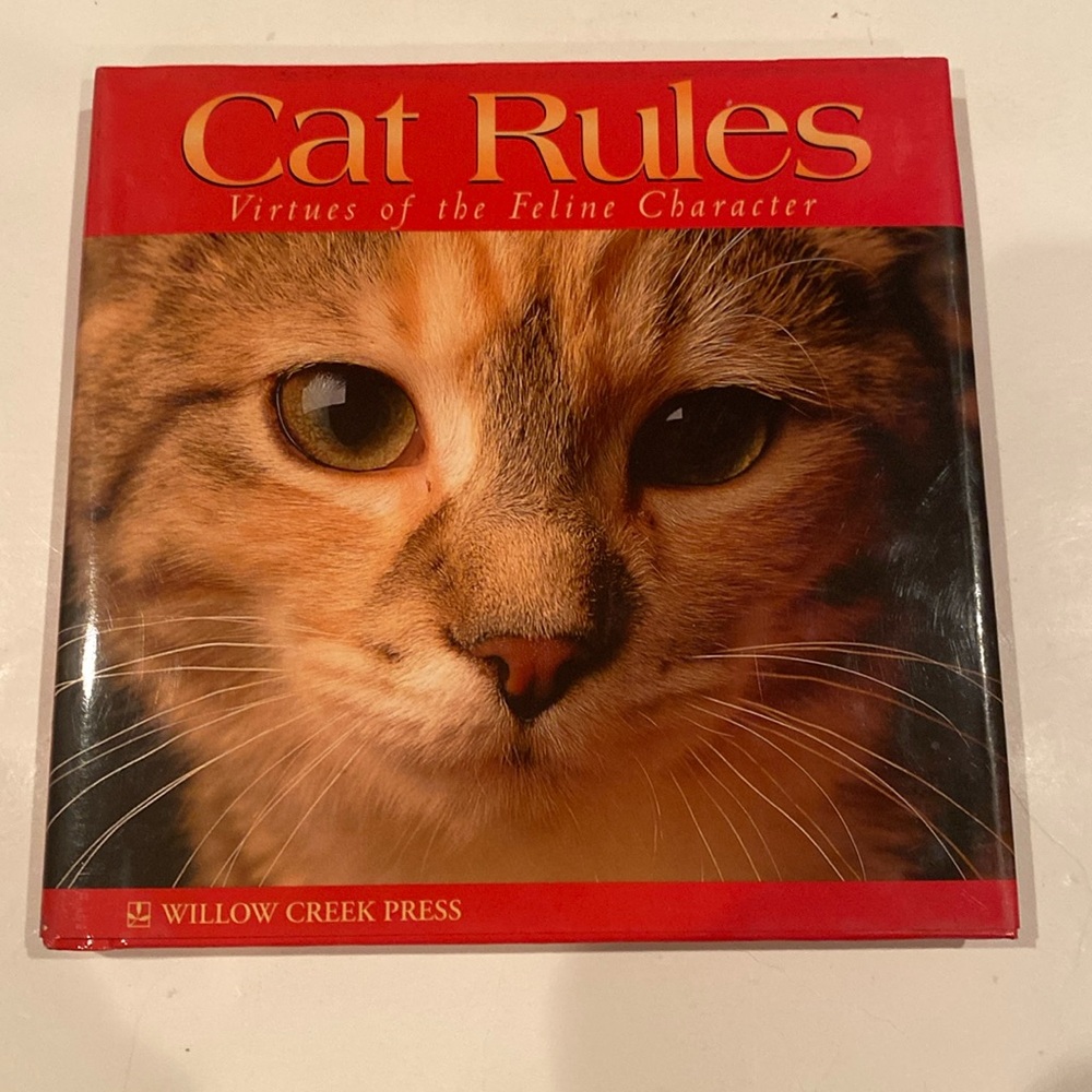 “Cat Rules,” hardcover with dust jacket
